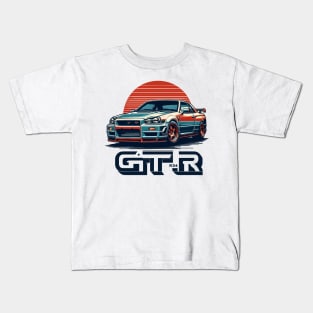 Nissan GTR R34 Kids T-Shirt